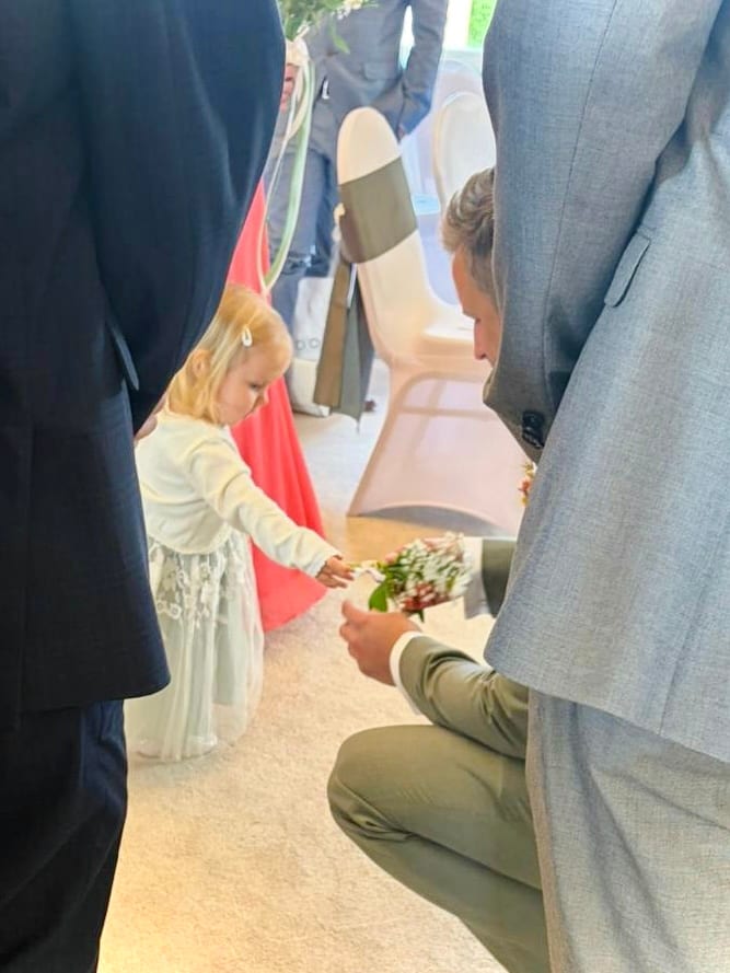 A moment from Catherine & Chris's wedding